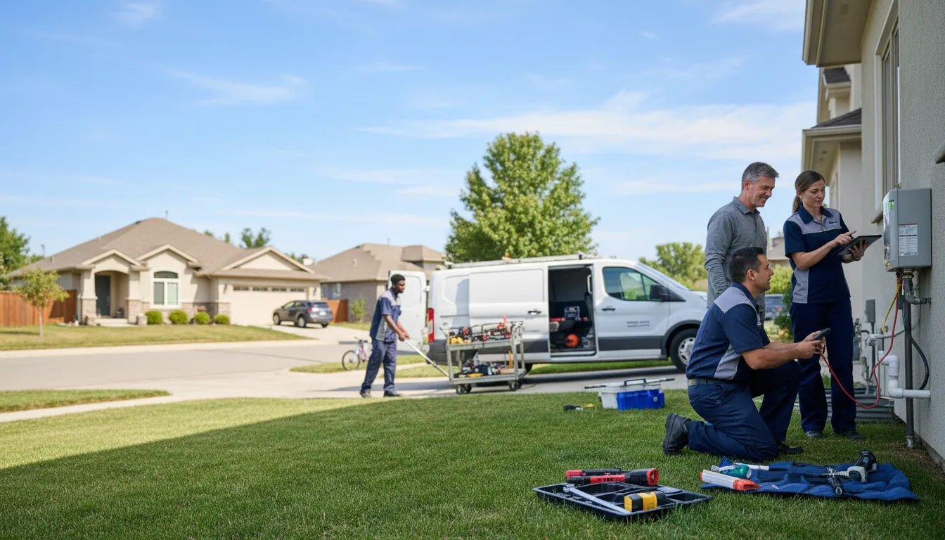 Tankless water heater service in Linden, PA